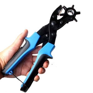 Double Rider Belt Punch Pliers 60 Steel 45 Steel Blade For <b>Leather</b> Making Rivet Hole Punching <b>Tool</b> - Product Image 2