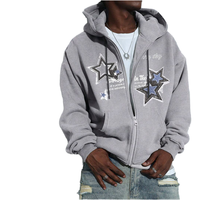 Sudadera con Capucha Cbydo OEM ODM de 310 g/m², 100% Algodón, Cierre Completo, Lisa, Personalizable con Logotipo Bordado, para Hombre
