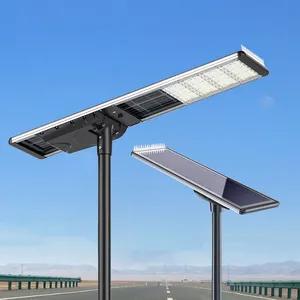 Leuso novo exterior 30w 60w 80w 100w 120w 150w integrado industrial, tudo em um led solar luz de rua