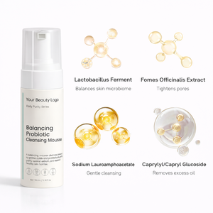 Limpiador Facial Vegano Coreano de Marca Privada para el Cuidado de la Piel, Espuma Blanqueadora de Limpieza Profunda para Mujeres - Product Image 6
