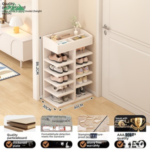 Wayon Modern Wooden Living Room <strong>Shoe</strong> <strong>Rack</strong> with 5 Layers <strong>Storage</strong> for <strong>Shoes</strong> Bags and Wallet Multi Functional Organizer - Product Image 6