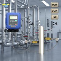 Débitmètre ultrasonique externe mural KY TUF-200B haute précision pour la surveillance du débit d'eau de circulation industrielle