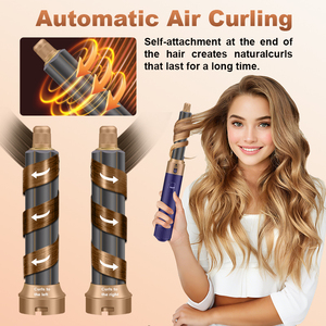 Spazzola Asciugacapelli Professionale da Salone 6 in 1, Pettine ad Aria Calda Multistyling per Capelli - Product Image 4