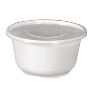 Round Disposable Plastic Soup Bowl Food Grade PP Microwave Safe For Dessert Shops - Product Image 1