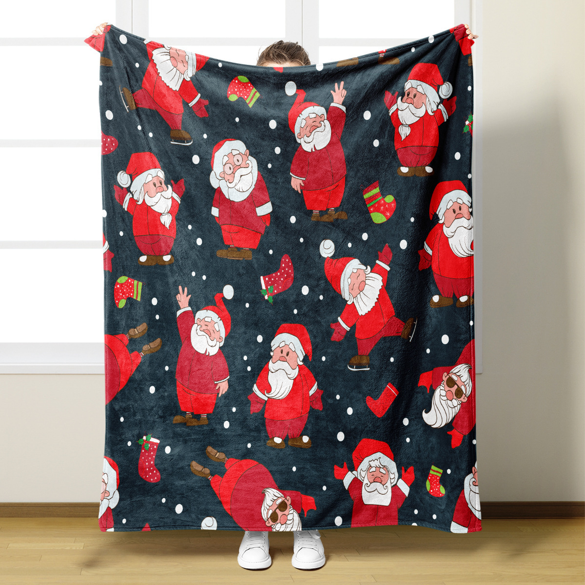 Custom Print Full Size Fleece Bed Blanket #S8077