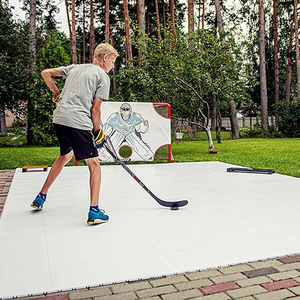 Planche d'entraînement pour le maniement du puck de hockey Stanley - Surface de <span class=keywords><strong>glace</strong></span> artificielle <span class=keywords><strong>à</strong></span> faible friction en PE blanc pour l'entraînement hors <span class=keywords><strong>glace</strong></span> - Product Image 4