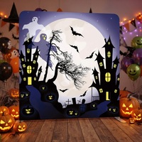 Support de toile de fond pour photomaton double face personnalisé en tube d'aluminium, vente directe usine, pour décoration de fête et de vacances