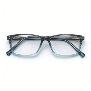 Monture de lunettes carrées tendance pour femme, style vintage écaille de tortue, verres transparents dégradés - Product Image 4