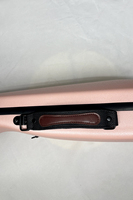 Wholesale High Grade White Durable Triangle Pink Fiberglass Violin Case No Bow Holder Musical Instrument