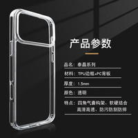 Conception en caoutchouc souple pour étui de téléphone transparent à aspiration antichoc et magnétique de la série Samsung