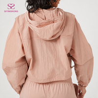 Veste coupe-vent légère et imperméable en nylon softshell pour femme, style streetwear personnalisé, idéale pour le sport et la course en extérieur