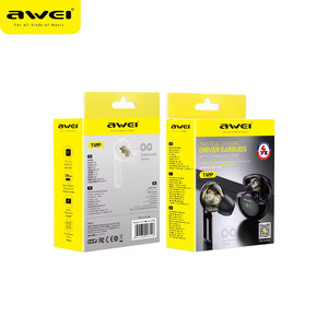 <strong>Awei</strong> T12P Wireless In-Ear Earbuds Super Bass Stereo IP5 Waterproof BT <strong>Headphones</strong> Featuring Digital Display Battery JL Chipset - Product Image 3