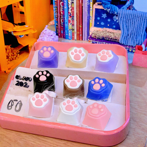 4 ชิ้น แคทคลอว์ 3D ABS คีย์แคปสไตล์การ์ตูนสำหรับคีย์บอร์ดแบบกลไกอุปกรณ์เสริมคีย์บอร์ด - Product Image 3