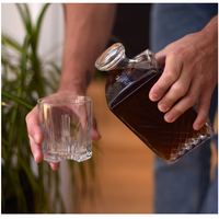 Botol Anggur Kaca Grosir, Botol Kaca, Botol Minuman Keras, Botol Whisky 750ml, Botol Vodka, Botol Kosong dengan Penutup Gabus