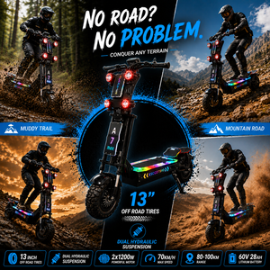 Trottinette <span class=keywords><strong>électrique</strong></span> tout-terrain <span class=keywords><strong>10000W</strong></span> à double moteur 72V 50Ah, 95km/h, 120km d'autonomie, NFC, 13 pouces, pliable, numérique, pour <span class=keywords><strong>adulte</strong></span>, livraison gratuite depuis l'entrepôt américain - Product Image 5