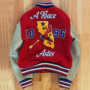 Vestes en cuir personnalisées à faible MOQ, vestes universitaires en laine noires, vestes de baseball personnalisées, vestes bomber rétro vintage pour hommes, vente en gros - Product Image 2