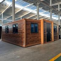 Casa Contenedor Expandible de 20 pies, 2 Dormitorios, Casa Modular Prefabricada de Lujo, Casa Pequeña Plegable Moderna, Villa Móvil para Resort