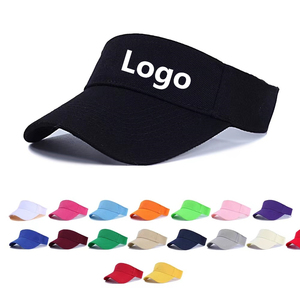 Casquettes à visière de sport en gros, visières ajustables en coton uni pour le cyclisme, le <span class=keywords><strong>tennis</strong></span> et le golf en extérieur - Product Image 1