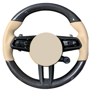Volant de voiture en Fiber de carbone de haute qualité personnalisé en usine pour Porsche Panamera Macan 911 718 996 971 992 - Product Image 1