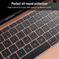 Couverture de clavier pour MacBook Air 13 pouces 2022 2021 2020, version A2337 M1 A2179, protection en silicone imperméable