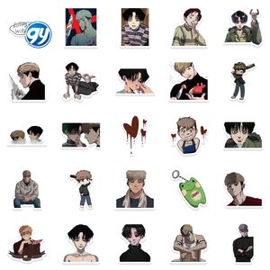 50 autocollants imperméables pour ordinateur portable, réfrigérateur, journal, graffiti, BL, anime, kawaii, pack de bandes dessinées Killing <span class=keywords><strong>Stalking</strong></span> - Product Image 5
