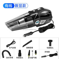 Aspirateur de voiture électrique multifonction 4 en 1, 90W haute puissance, avec gonfleur de pneus et souffleur pour le detailing automobile