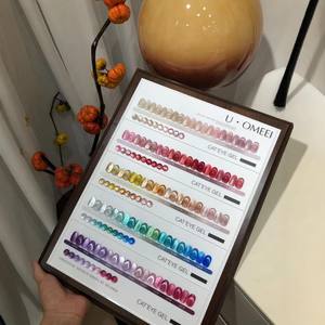 Nouveau produit Brocade échelle série 50 couleur Cat Eye Gel Set Nail Salon portant des ongles spécial photothérapie Nail Gel U OMEEI - Product Image 6