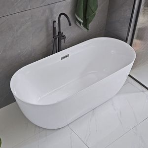 Bañera Ovalada <span class=keywords><strong>de</strong></span> Acrílico Independiente, Moderna, para Adultos, Apartamentos Pequeños, Personas Mayores y Hoteles <span class=keywords><strong>de</strong></span> Alta Gama - Product Image 4
