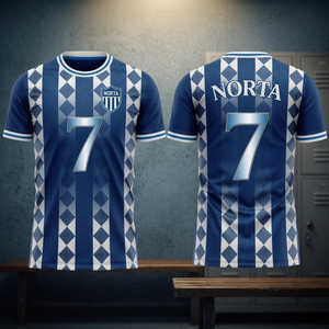 Camisetas de fútbol sublimadas personalizadas, cortas, 100% poliéster, ligeras, duraderas, impresión a todo color, logotipo del equipo, nombre, número, personalizables - Product Image 3
