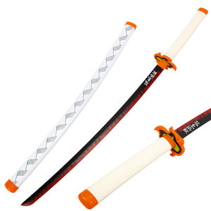 <span class=keywords><strong>Espada</strong></span> de juguete de madera de la serie demon, anime japonés, <span class=keywords><strong>Rengoku</strong></span>, Kyoujurou, venta al por mayor - Product Image 1