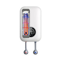 Prix de fabrication 220v Douche instantanée sans réservoir Toute la maison Utiliser un chauffe-eau électrique intelligent pour l'extérieur Garage Voiture Portable Mini
