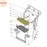 Marchepied supérieur en aluminium SHACMAN Delong F2000 F3000 DZ13241240901 pour cabine, marchepied de cabine, marchepied de camion, pièces de camion