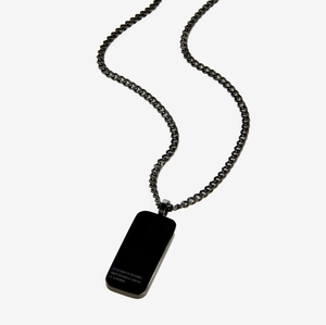Collana con Ciondolo Personalizzato in Acciaio Inossidabile 'Impossibile Fino alla Consegna' per Gioielleria Maschile all'Ingrosso - Product Image 3