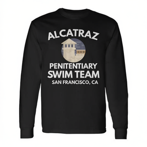 Camiseta de manga larga del equipo de natación de la Penitenciaría de Alcatraz, San Francisco, California - Product Image 2