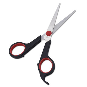 Ciseaux de coiffure en acier inoxydable, ciseaux à effiler pour droitiers, manche noir, outils de beauté et de coupe de cheveux pour la maison - Product Image 3
