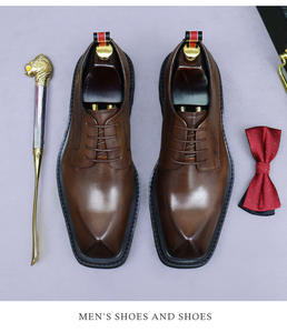 Chaussures Oxford en cuir véritable pour homme, style italien, qualité luxueuse, formelles, pour le bureau, à lacets, fabriquées à la main, respirantes, toujours tendance - Product Image 4