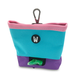 Sac banane portable pour dressage d'animaux, en tissu Oxford imperméable, avec blocs de couleur, pour friandises pour chien, fournitures d'extérieur, vert, noir, bleu - Product Image 2