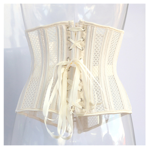 <span class=keywords><strong>Corsetto</strong></span> in Rete con Stecche in Acciaio per Dimagrimento, Torso Corto, Resistente, Modellante Sottoseno - Product Image 4