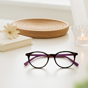 レンズ付き超軽量読書メガネ目保護安全処方スクエアフルリム - Product Image 5