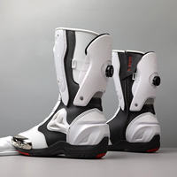 Chaussures de course de moto toutes saisons Bottes de moto antidérapantes anti-chute pour hommes femmes Concurrence tout-terrain pour l'automne et l'hiver