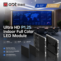Écran LED 4K UHD P1.25 à pas fin pour intérieur, mur vidéo couleur SMD pour salle de conférence, haute fréquence de rafraîchissement, service frontal, 500 cd