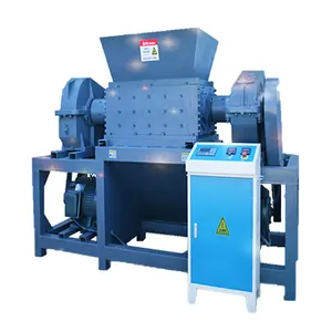 Hard plastic shredder/Heavy-duty Plastic Pipe Drum Barrel Shredding crushing Machine/ Single Shaft Shredder Tire Shredder