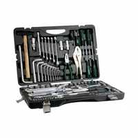 Kit de herramientas de mano para reparación de automóviles, 142 + 2 Uds., enchufe de 72 dientes, llave de trinquete, brocas de destornillador, estuche rígido personalizable, fabricado en aluminio OEM