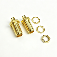Connecteur RF SMA femelle à souder pour câble coaxial semi-rigide/semi-flexible RG405 (0,086 pouces) pour instruments micro-ondes