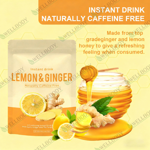 Wellbody ชาเพื่อสุขภาพชาขิงมะนาวสำเร็จรูปประโยชน์ต่อสุขภาพสำหรับชาเขียวดูแลประจำเดือนผลิตภัณฑ์บำรุงความอุดมสมบูรณ์ของผู้หญิง - Product Image 2