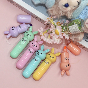 Nouveau design créatif, stylo fluorescent en forme d'animal (chat, ours, lapin), faible MOQ 100 ensembles, surligneurs pour enfants et étudiants, stylo cadeau - Product Image 5