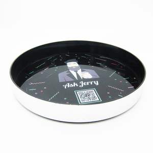 Imprinting Vente en gros Plateaux ronds en plastique bon marché Plateau de service à boissons antidérapant pour bar - Product Image 2