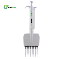 Micropipette de laboratoire LABTEX, micro-pipette automatique pour liquides, pipetteur multicanal 12 canaux, 8 canaux