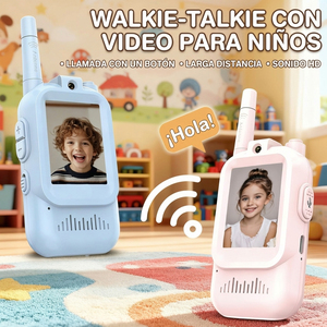 Walkie Talkies para Niños, Paquete de 2, Recargables, Juguetes para Interiores y Exteriores, para Acampar, Viajar, Regalos de Cumpleaños para Niños y Niñas de 3 a 12 Años - Product Image 1