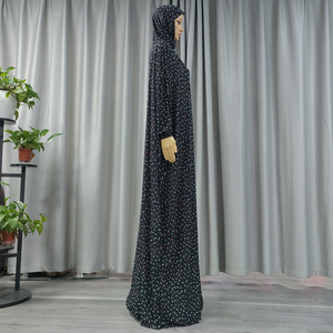 Abito Tradizionale Musulmano Modesto per Donne 2026, Viscosa, per Preghiera <span class=keywords><strong>del</strong></span> Ramadan, Stile Mediorientale, Floreale, Ampio, Lungo, Caftan - Product Image 3
